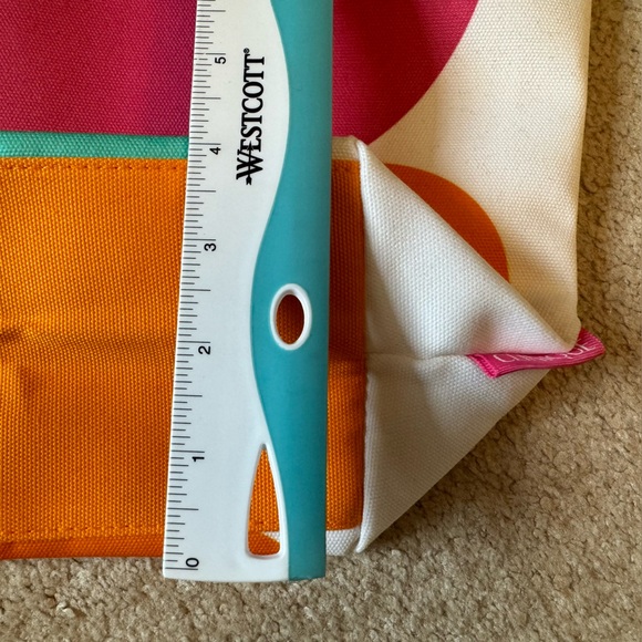 Clinique Canvas Tote Bag in Vibrant Splash Pattern - New, never used! - Picture 4 of 9